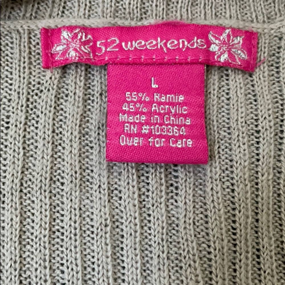 52 Weekends Beige Sweater - Picture 3 of 3